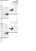 Preview for 2 page of Sony RMF-YD001 Operating Instructions