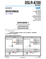 Preview for 113 page of Sony RMT-DSLR1 - Alpha Camera Remote Service Manual