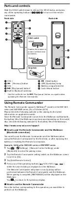 Preview for 3 page of Sony RMT-NWS20 User Manual