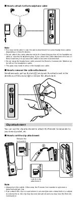 Preview for 5 page of Sony RMT-NWS20 User Manual