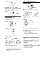 Preview for 2 page of Sony RWALKMAN WM-FX487 Operating Instructions Manual