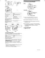 Preview for 3 page of Sony RWALKMAN WM-FX487 Operating Instructions Manual