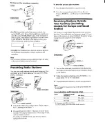 Preview for 4 page of Sony RWALKMAN WM-FX487 Operating Instructions Manual