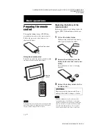 Preview for 14 page of Sony S-Frame 4-155-758-11 (1) Operating Instructions Manual