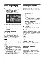 Preview for 22 page of Sony S-Frame 4-259-436-12 (1) Handbook