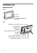 Preview for 8 page of Sony S-FRAME DPF-895 Operating Instructions Manual