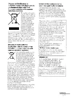 Preview for 3 page of Sony S-Frame DPF-D70 Operating Instructions Manual