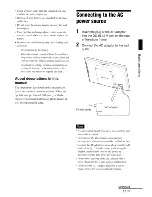 Preview for 11 page of Sony S-Frame DPF-D70 Operating Instructions Manual