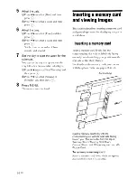 Preview for 14 page of Sony S-Frame DPF-D70 Operating Instructions Manual