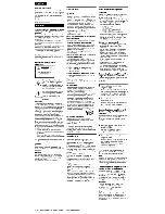 Preview for 2 page of Sony SA-W3800 User Manual