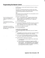 Preview for 85 page of Sony SAT-A3 Operating Instructions  (primary manual) Operating Instructions Manual