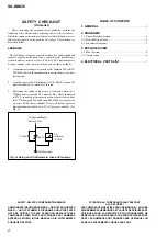 Preview for 2 page of Sony SAW-M20 Service Manual