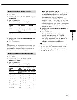 Preview for 25 page of Sony SCD-C555ES - Super Audio Cd Operating Instructions Manual