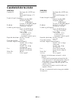 Preview for 124 page of Sony SDM-S76A Operating Instructions Manual