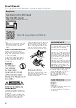 Preview for 2 page of Sony SDM-U27M90 Operating Instructions Manual