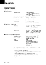 Preview for 24 page of Sony SDX-D420V Series Operating Instructions Manual