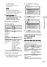 Preview for 25 page of Sony SHAKE-X10D GB Operating Instructions Manual