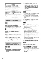 Preview for 26 page of Sony SHAKE-X10D GB Operating Instructions Manual