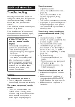 Preview for 57 page of Sony SHAKE-X10D GB Operating Instructions Manual