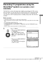 Preview for 49 page of Sony ShowView LV-SE730E Operating Instructions Manual