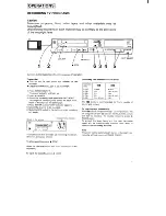 Preview for 11 page of Sony SL-20 Operating Instructions Manual