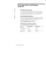 Preview for 62 page of Sony SLV-790HF Operating Instructions Manual