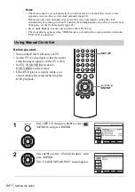 Preview for 24 page of Sony SLV-D271P - Dvd/vcr Combo Operating Instructions Manual