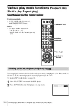 Preview for 70 page of Sony SLV-D271P - Dvd/vcr Combo Operating Instructions Manual