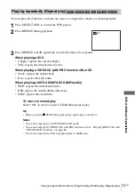 Preview for 73 page of Sony SLV-D271P - Dvd/vcr Combo Operating Instructions Manual