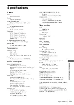 Preview for 120 page of Sony SLV-D350P Operating Instructions (SLVD350P DVD-VCR) Operating Instructions Manual