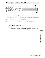 Preview for 97 page of Sony SLV-D370P - Dvd/vcr Combo Operating Instructions Manual