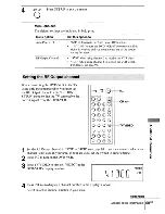 Preview for 99 page of Sony SLV-D370P - Dvd/vcr Combo Operating Instructions Manual