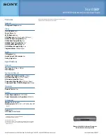 Preview for 2 page of Sony SLV-D380P - Dvd/vhs Combo Specifications