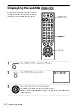 Preview for 74 page of Sony SLV-D570H - Dvd Player/video Cassette Recorder Operating Instructions Manual