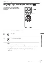 Preview for 85 page of Sony SLV-D900E Operating Instructions Manual