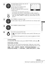 Preview for 47 page of Sony SLV-D985P AZ Operating Instructions Manual