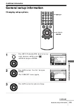 Preview for 109 page of Sony SLV-D985P AZ Operating Instructions Manual