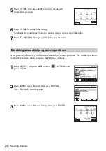 Preview for 24 page of Sony SLV-D993P AZ Operating Instructions Manual