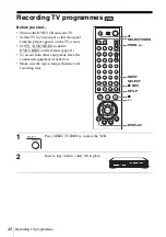 Preview for 42 page of Sony SLV-D993P AZ Operating Instructions Manual