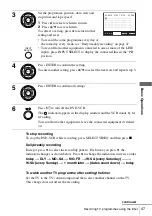 Preview for 47 page of Sony SLV-D993P AZ Operating Instructions Manual