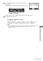 Preview for 57 page of Sony SLV-D993P AZ Operating Instructions Manual