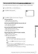 Preview for 71 page of Sony SLV-D993P AZ Operating Instructions Manual