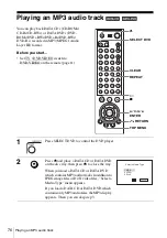 Preview for 76 page of Sony SLV-D993P AZ Operating Instructions Manual