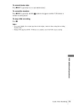 Preview for 93 page of Sony SLV-D993P AZ Operating Instructions Manual