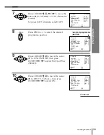 Preview for 29 page of Sony SLV-E580EG Operating Instructions Manual