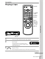 Preview for 31 page of Sony SLV-E580EG Operating Instructions Manual