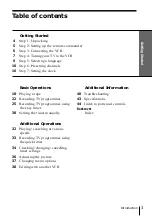 Preview for 3 page of Sony SLV-ED10ME Operating Instructions Manual