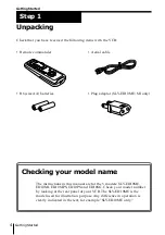 Preview for 4 page of Sony SLV-ED10ME Operating Instructions Manual