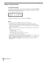 Preview for 20 page of Sony SLV-ED10ME Operating Instructions Manual