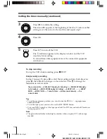 Preview for 16 page of Sony SLV-ED313MJ Operating Instructions Manual